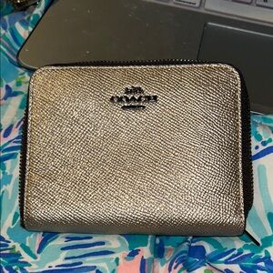 Coach Shimmering Silver Wallet